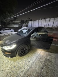 تيسلا موديل x دبل ماطور السيارة ماشية 9000 حادثها جاملغ الخلفي السيارة...