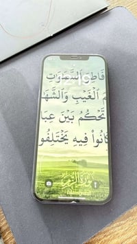 ايفون 12 بروماكس 256 نضافة 100‎%‎  بطارية 79 بي نقطة سودة بالشاشة من ا...