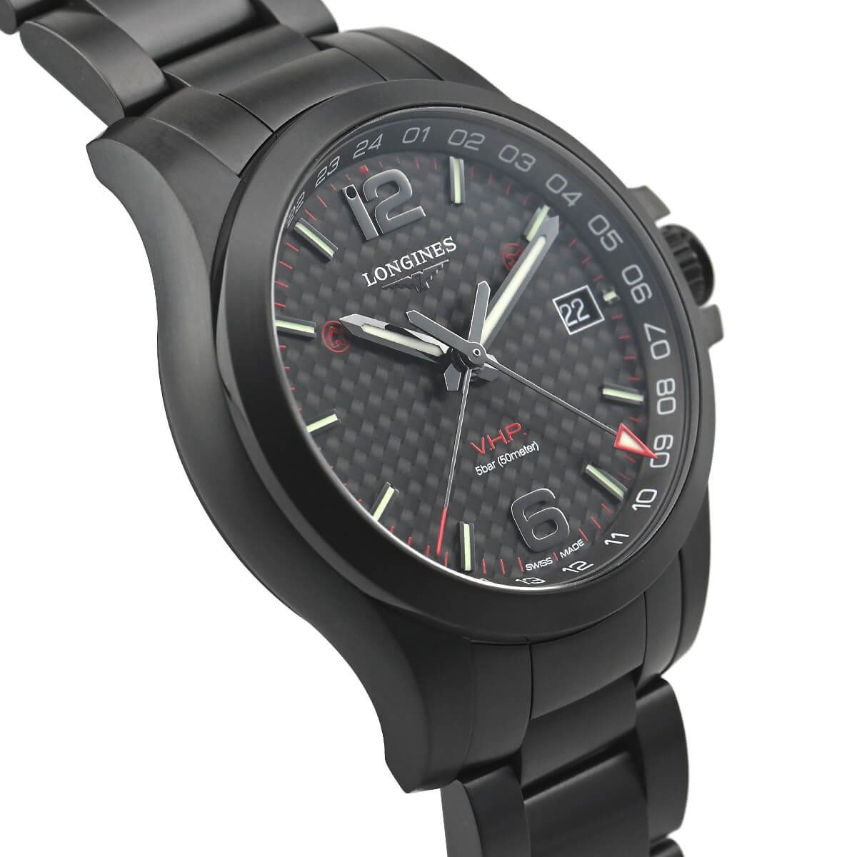 مقاطع توضيح الية عمل القطعة داخل الصفحة
🛑عرض خاص بسعر مناسب اقل من سعر الوكالة
LONGINES CONQUEST V.H.P GMT (Carbon Fiber Dail - Black Case)
🛑القطعة GMT يعني فول مو عادية ولا كرونوگراف
🛑جديدة لوك كاملة المرفقات (مع علبة رقم 4) سويسري أصلي مع الضمان سنتين من الوكالة الرسمية في العراق
(Very High Precision) دقة عالية جداً استثنائية
ثلاث توقيتات (توقيت الدولة وتوقيت السفر وتوقيت GMT)
- نظام Gear Position Detection لإرجاع العقارب تلقائياً لوضعها الصحيح عند الصدمات او الموجات المغناطيسية
- نظام Flash Setting لضبط الوقت عبر تطبيق الهاتف عن طريق ومضات فلاش كاميرا الهاتف اضافة لضبط الوقت اليدوي الذكي وموجات الراديو
- نظام التقويم الدائم يضبط تلقائياً بدون التعديل اليدوي 
- الارقام والعقارب لامينوس بالكامل
caliber L287.2 -
43mm القطر - 
- نافذة لعرض التاريخ
- الجام زفير
- مقاومة للماء 50 متر
- الكيس والسير فولاذ مع قفل فراشة
- المينا من الكاربون فايبر
للإستفسار مراسلة الصفحة ، يوجد توصيل الى جميع محافظات العراق


**إذا كنت صاحب هذا الإعلان وتريد حذفه لأي سبب، رجاءا أرسل رسالة إلى الدعم الفني**