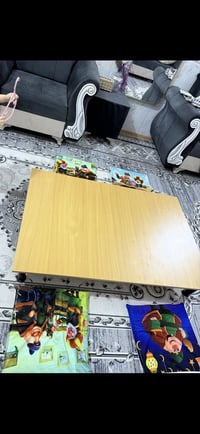 طاولة طعام • خشب اصلي • ١٢٠×٨٠