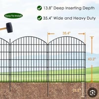 سياج حديقه • معدن • ٤٠×٣٠سم