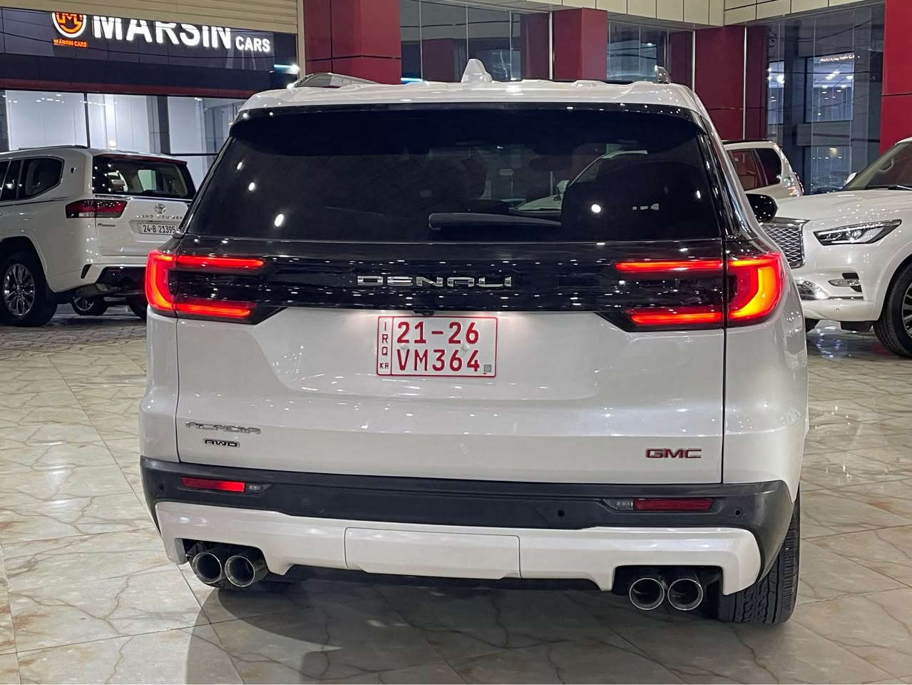 GMC ACADIA DENALI 2024
للبيع فقط 
موديل 2024
وارد أمريكى 
فول موصفات denali 
دبل اكسل 4*4
بانوراما 
مقاعد VIP
كاميرات ٣٦٠ 
محرك ٤ سلندر توربو
رادار أمامي خلفي و جانبي
ماشية ٨ الف ميل فقط  
سيارة بيها فقط قبغ صندوق صبغ و بيها مكانين PDR
بدون ارباك بشرط 
گير و محرك بشرط و شرط ترقيم شمالي فقط 
سعر 335 $ بيها مجال بسيط 
مكان سيارة دهوك 
للاستفسار : *********** دهوك, العراق
