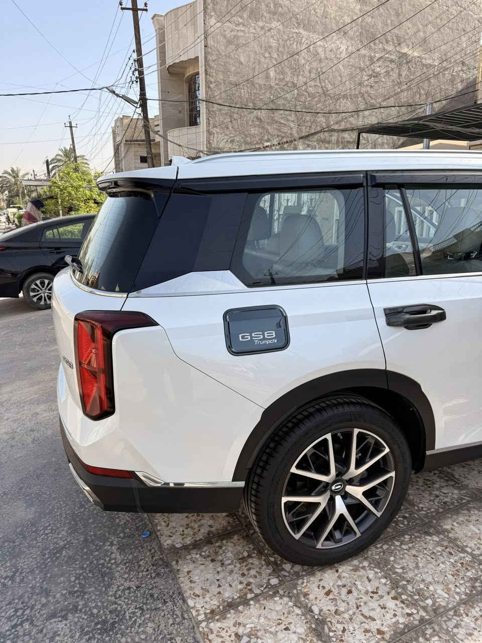 السلام عليكم
GAC GS8 2023 
للبيع
ماشية 46000 km
2WD(FWD)
    محرك 2.0 لتر تيربو 
    كير أوتوماتيك Aisin من 8 سرعات
وضعيات قيادة ايكو سبورت كومفورت
7 راكب
فتحة بانوراما
باب الصندوق كهرباء
مرايات كهرباء
شاحن لاسلكي
كاميرا 360
حساسات امامية وخلفية
تشغيل عن بعد
مكيف ثلاث خانات
تبريد مقاعد امامية
مقاعد الامامية كهرباء
مثبت سرعة ذكي
تنبيه الخروج عن المسار
رادار امامي
فرملة طوارء تلقائية

السيارة كلين بدون ضرر 
ب اسمي 
بعدها داخل الضمان 
السعر 230$ 
***********
