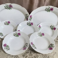 طقم ٧قطع • صيني مختوم • بلام ٣٧×٢٦سم