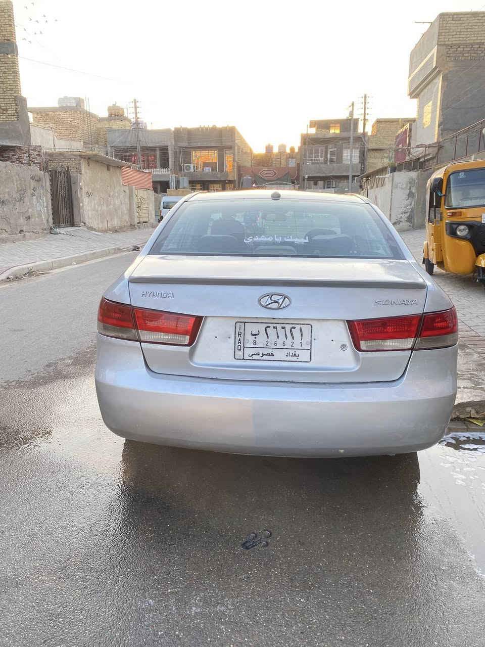 سلام عليكم
سوناتا 2008 وارد أمريكي 

مكينة 2.4 ”دوش ” 
تبريد منقص غاز ما يشتغل 

حادثه قبق صندوك وبالعراق جاملغ خلفي بدون دواخل " صبغ حزام " 

فتحة سقف 
تحكم ستيرن 
شاشة كارب بلي 
سيارة بسمنه تحويل ثاني يوم 

كير مكينة على الفحص 
‏سعر 88 وبيها مجال 

مكاني بغداد الحسينيه راشدية
***********
