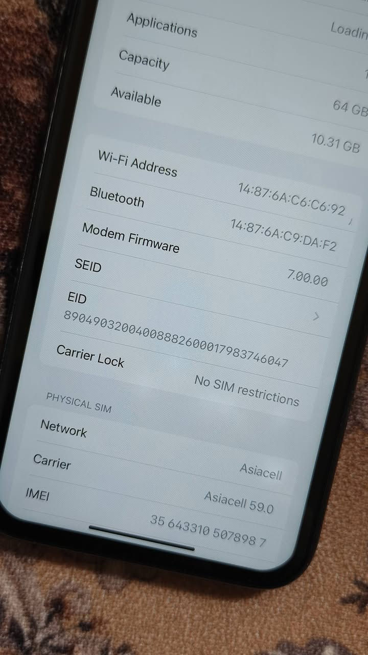 Xr
64
78% بطارية
فيس ايدي عاطل
الشاشة بيها طبع خفيف
وهاي الطخات الي موضحة بالصور
الجهاز مامفتوح ولامبدل
السعر ١٠٠ الف


**إذا كنت صاحب هذا الإعلان وتريد حذفه لأي سبب، رجاءا أرسل رسالة إلى الدعم الفني**