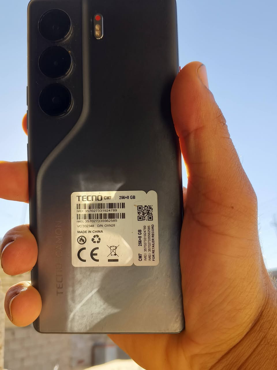 تكنو كمون 40 برو 5G
1-ذاكره 256 ذاكره داخليه 16
2-ضد الماء والغبار مضمون 100٪ 
3-معالج7300
4-ببجي 90 فريم
5- الشاشه مسطحه 144 هيرتز
6-شاحن 45W
7-بطاريه 5200
للمراوس فقط شعندك نزل


**إذا كنت صاحب هذا الإعلان وتريد حذفه لأي سبب، رجاءا أرسل رسالة إلى الدعم الفني**