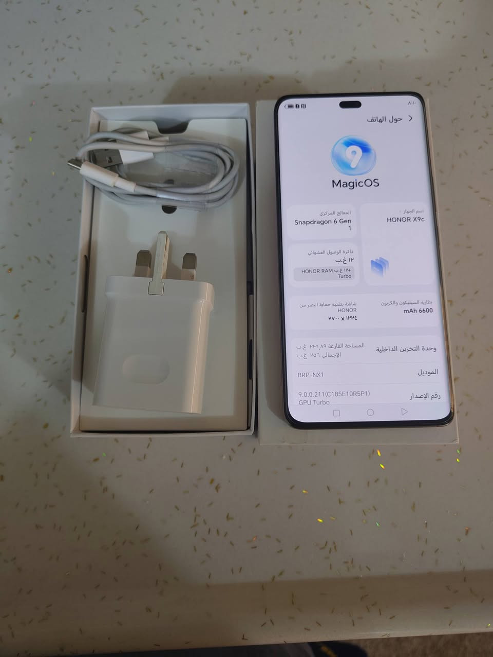 هونر  x9c 5G
عشوائية 12
ذاكرة 256
غراضه كاملة والاصلية 
شخط مابي مكفول 
استخدام اسبوع 
السعر 280 وبي مجال قليل 
مكاني نجف 
لا يوجد توصيل 
اتصال + واتساب 👈🏻 ***********
 اوخاص المازنجر
