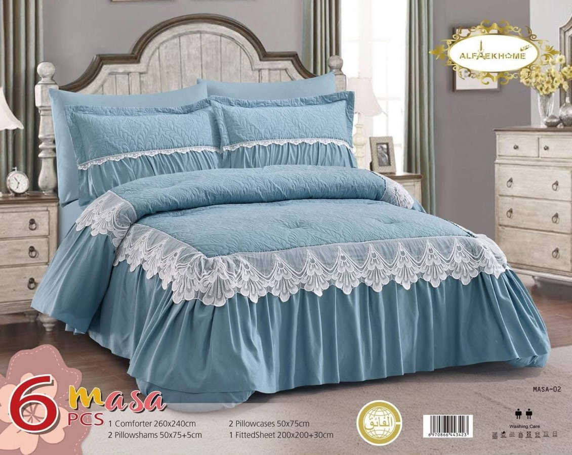 🔥 لحاف نفرين6 قطعة – فخامة أوربية 🔥

✨ Soft Jacquard ناعم وراقي
✔️ مع شهادة الجودة العالمية

🛏️ المواصفات:
✔️ قياس اللحاف: 240×260 (King Size)
✔️ الشرشف: 200×200+30
✔️ 2 وجه مخدة سادة (50×70)
✔️ 2 وجه مخدة جاكار (50×70+5)

💎 خامة ناعمة + شكل فخم يغيّر غرفة النوم بالكامل

💰 السعر:65.000 فقط

⚠️ الكمية محدودة… مناسب للعرايس والذوق الراقي

البيت الملكي للمفروشات –📍قضاء بلد 
شارع العريض - قرب حلويات احفاد علي الحمداني
للحجز والاستفسار : واتساب ***********
