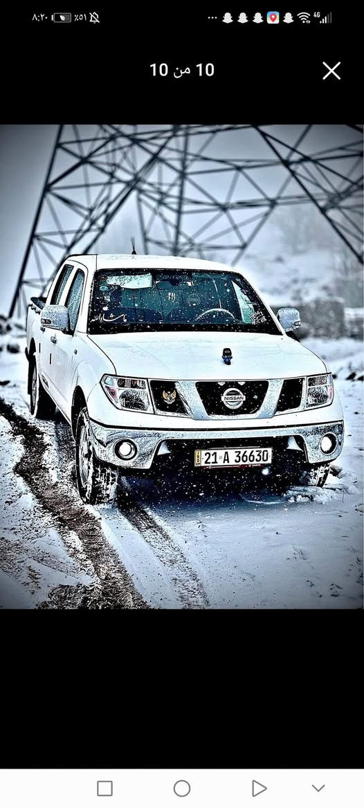 نيسان نافارا مؤديل 2009 سه ياره كه نمونه يه له جواني
دوو ده سه له شه ريكه وه سپئ ري دانه به زيوه مه كينه و گئ ري نه كراوه ته وه چوار تايه ي لؤكي له ژئ رايه
دوو پارچه ي بؤياغه سه نه وي سالئ كه به سه رچوه
سعري 98 گه لاو تؤزئ مه عمه له
075‪11572767
***********
