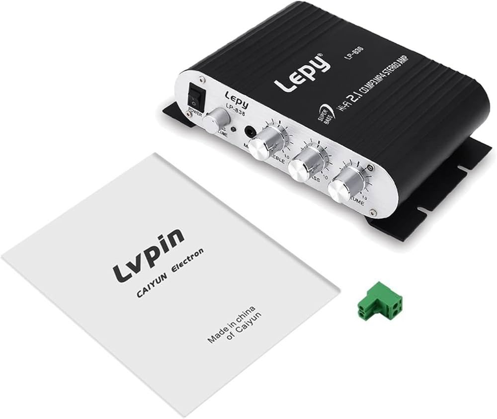 يُظهر هذا المنتج مضخم صوت ستيريو صغير من ماركة Lvpin، طراز LP-200.الاستخدام: هذا المضخم مناسب للاستخدام في السيارات أو الدراجات النارية أو أنظمة المسرح المنزلي.الميزات: يتميز بتقنية Mosfet وقناة فائقة الصوت (Super Bass) لتحسين الصوت.التوافق: يمكن توصيله بأجهزة الراديو أو مشغلات MP3/MP4 أو الهواتف الذكية عبر مدخل صوت 3.5 ملم أو RCA.


**إذا كنت صاحب هذا الإعلان وتريد حذفه لأي سبب، رجاءا أرسل رسالة إلى الدعم الفني**