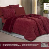 لحاف بوهيمي • فرو أرنب • ٦ قطع