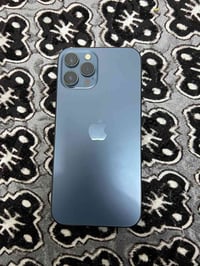 ايفون 12 برو ماكس ذاكرة 256✅ نموذج امريكي ✅ بطارية 100 مبدل ✅ شاشة مبد...