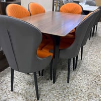 ميز طعام • ٦ كراسي • مرمر