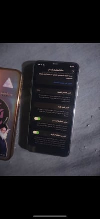 إيفون 11 pro max ذاكرة 256 البطارية 75 نموذج  M اللون ذهبي  الموبايل ن...