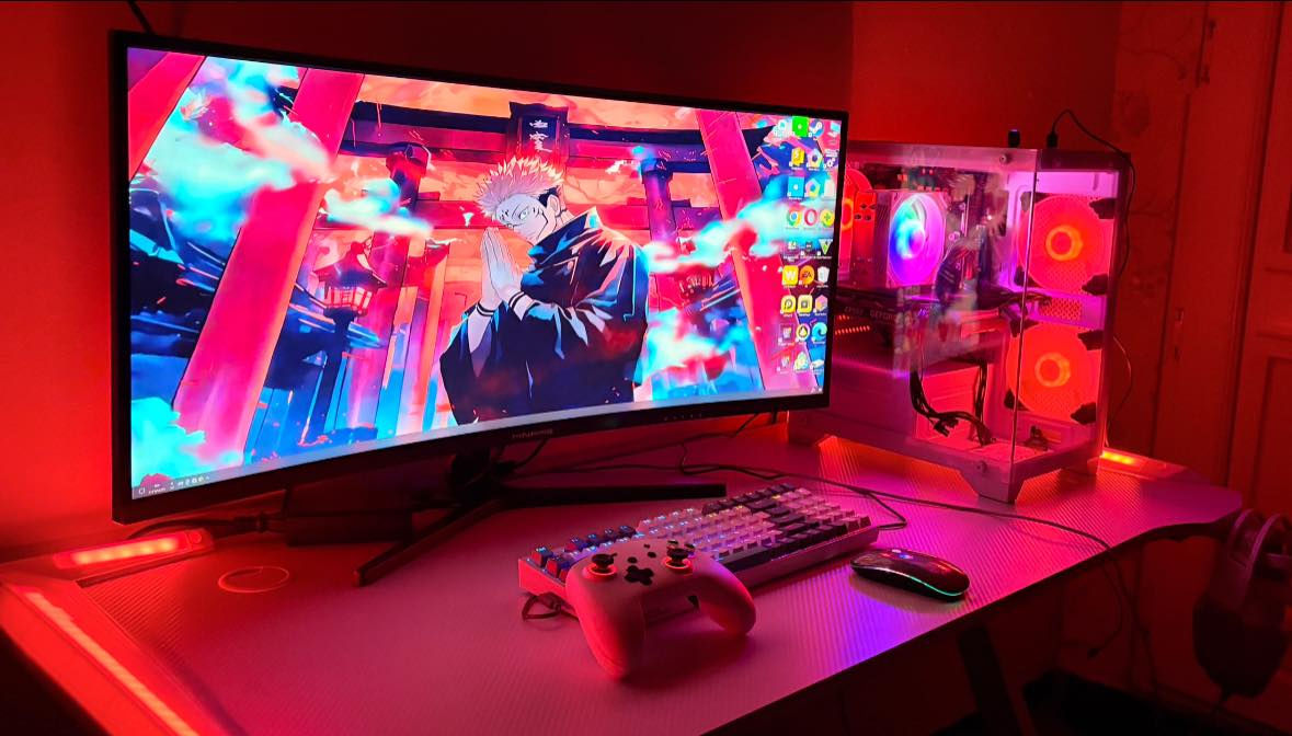 🖥️ للبيع Gaming Setup كامل (بيسي + شاشة + ملحقات) — استخدام أسبوع فقط

فرصة نادرة للي يريد جهاز جاهز بدون تعب تجميع ✨  

الحالة جديدة جداً وجميع الكراتين موجودة.

🔹 مواصفات البيسي:

- CPU: Xeon E5-2680 V4 (14 Cores / 28 Threads)

- GPU: GTX 1660 Super

- RAM: 16GB DDR4

- Motherboard: X99 DDR4 (4 Slots)

- Storage: SSD 128GB + HDD 500GB

- PSU: 600W Aigo RGB

- Cooler: 120MM RGB White

- Case: Lovingcool White + 3 RGB Fans

🔹 الشاشة:

- 34 إنج Minifour مقوسـة

- جديدة بالكارتون

🔹 الملحقات (كلها جديدة):

- كيبورد K500 ميكانيكي

- ماوس RGB

- جوستك RGB

- سماعة RGB

🔹 الحالة:

- الاستخدام أسبوع فقط

- بدون أي مشاكل

- كراتين كاملة موجودة

📍 الموقع: كربلاء  

💰 السعر: 1,380,000 دينار (قابل للتفاوض للجادين فقط)  

📩 للمهتمين مراسلة


**إذا كنت صاحب هذا الإعلان وتريد حذفه لأي سبب، رجاءا أرسل رسالة إلى الدعم الفني**