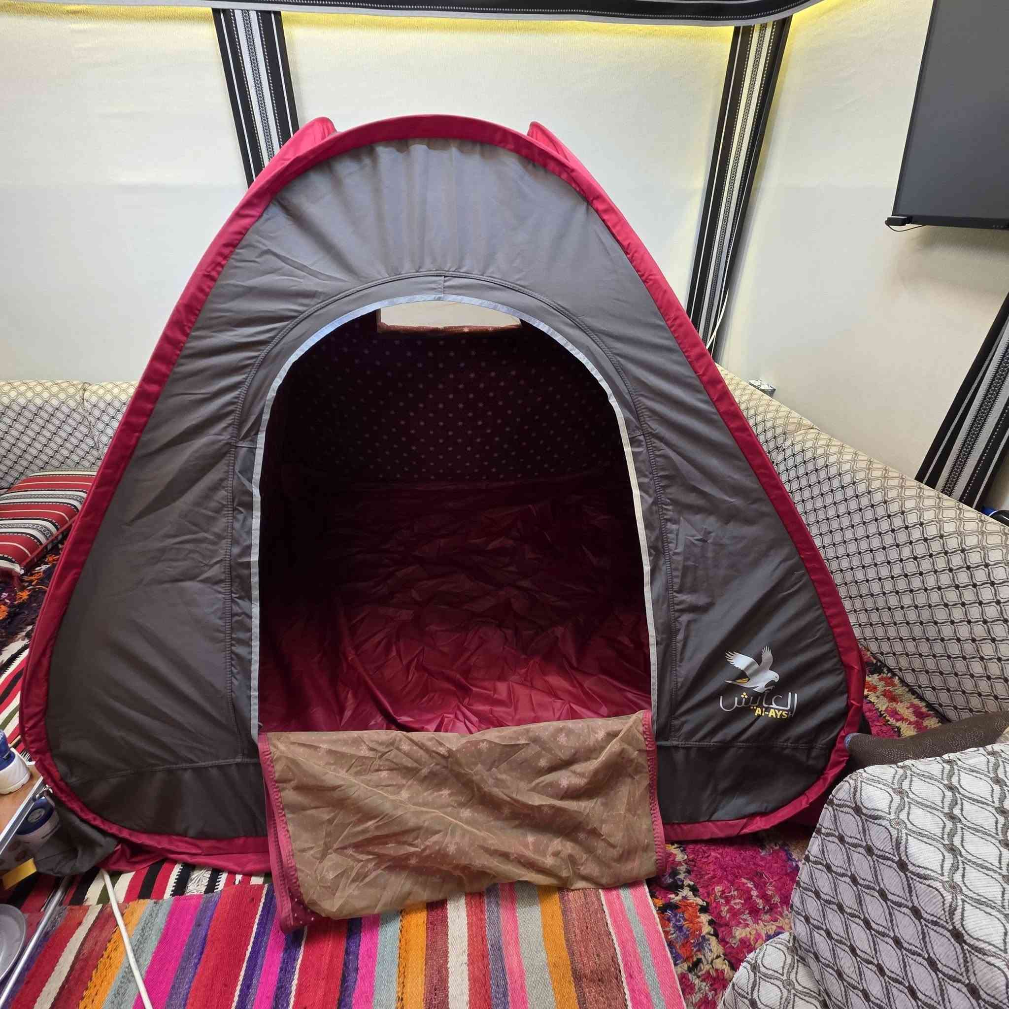 خيمه من العايش نظيفه جدا
قياس
طول مترين
عرض مترين
ارتفاع متر ونص
معاها فرشه مالتهه
تفضل خاص


**إذا كنت صاحب هذا الإعلان وتريد حذفه لأي سبب، رجاءا أرسل رسالة إلى الدعم الفني**