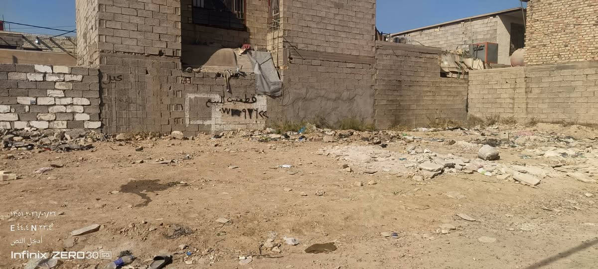 سلام عليكم قطعه مساحه ١٠٠ مربعه ١٠ب١٠ مكان سبع قصور شارع أبو علي قرب حسينه الزهره سعره 13بيه مجال هاذه رقمي ***********
