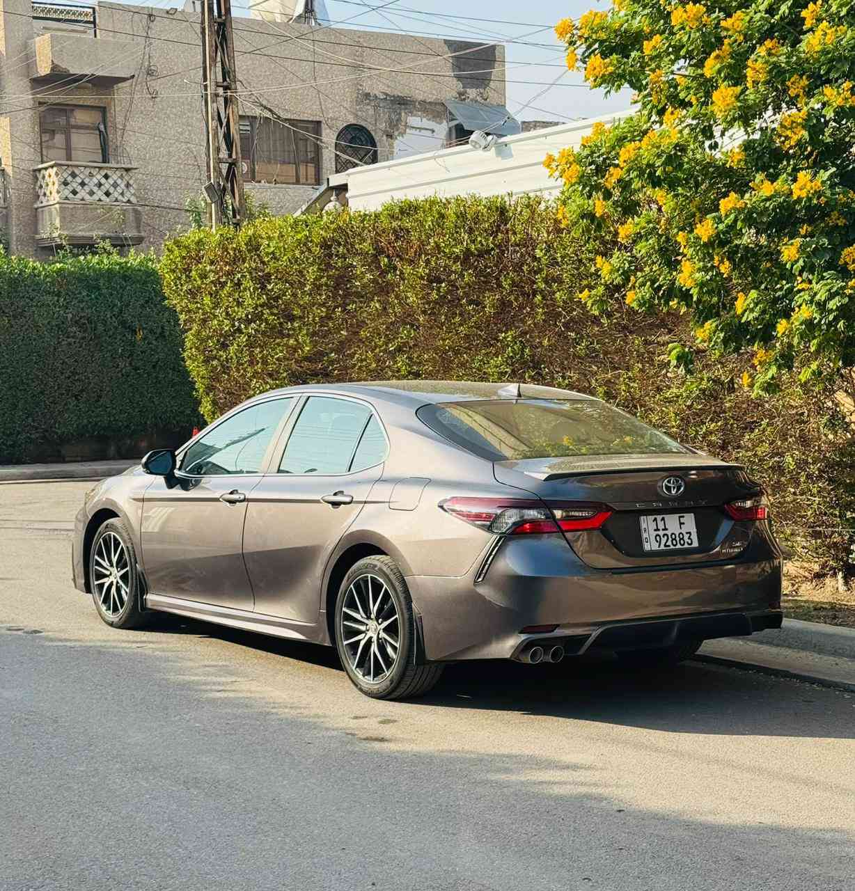 Camry SE +
كامري موديل 2024 

مواصفات 
_بصمة
_تشغيل عن بعد
_كشنات جلد 
_كشن كهرب 
_شاشة جبيرة 
_رادار امامي 
_رادار بالمري 
_شفتات بالستيرن
_اشارات بالمري
السيارة ماشية 32 الف ميل فقط 
السيارة بيها صبغ فقط بابين  
السيارة مكانها بغداد المنصور  
السعر  225 ورقه  
***********
