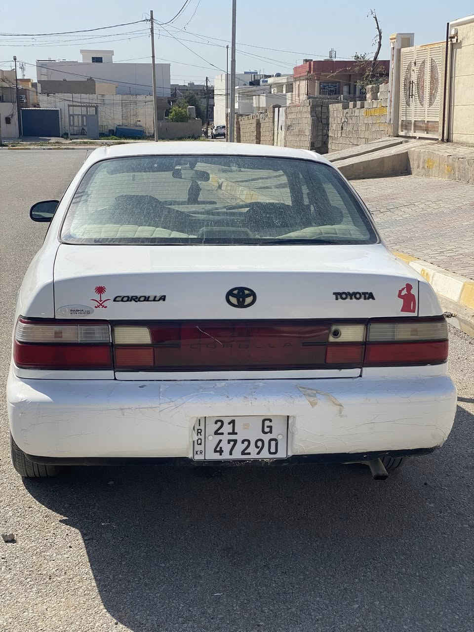 السلام عليكم كورلا 95 يسره بلاد كير عادي رقم سليمانيه تحويل ثاني يوم سنويه جديده   كير محرك مكفولات 
بلاد مو تحوير السعر 57 وبي مجال العنوان ديالى قره تبه 
رقم الهاتف ***********
