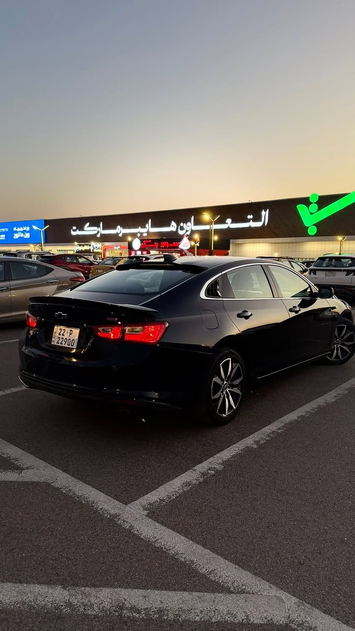 السلام عليكم شوفرليت ماليبو بلاك 2024 فئة Rs رياضيه                            لون اسود  موصفات بصمة ابواب وجنطه.سايد بريك بصمه                                 تحديد مسار  رادار امامي وخلفي  قيادة ذاتيه                                              إطفاء ذاتي                                                  رقم سياره اربيل بسمي رقمه حلو  تحويل ثاني يوم                                                حادث سياره فقط جاملغ خلفي جهة اليسره                                                   بجم كبس.                                     بدون ايرباك.                                            مناقصه اي شي اي كلوب بلدشبول مامشتغل                                 ماشيه 45 الف كيلو                                سعر سياره 140 وبيه مجال بسيط  مكان سياره بغداد حي العامل            للاستفسار***********

