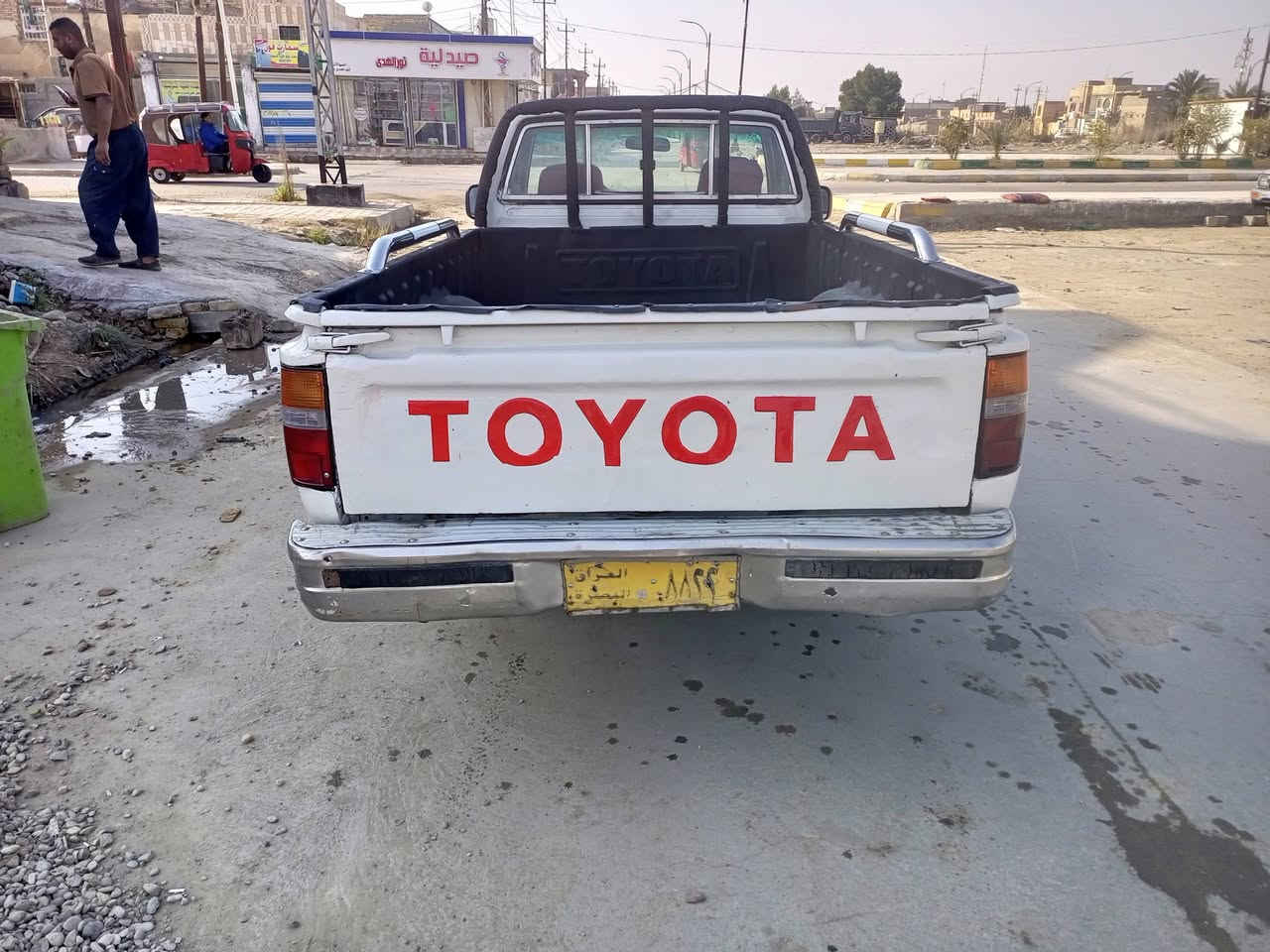 للبيع بيكم تيوته موديل 96 رقم بصره تحويل  ثاني يوم مكينة كير حداديه كهربائية ودوشمه جديده تخم تاير باور ستيرن داخل احمر  سياره جاهز مكان الناصريه قضاء الرفاعي رقم الهاتف ***********. ***********  سعر 30
