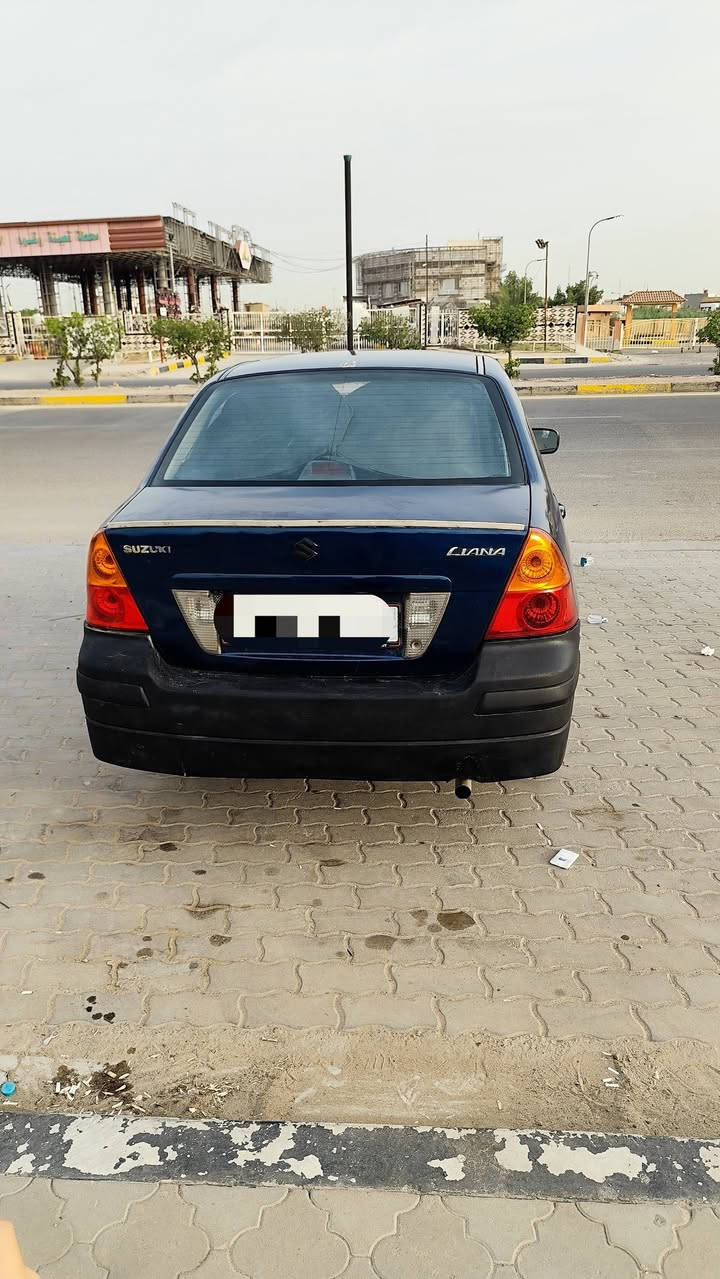 السلام عليكم للبيع سوزوكي ليانا 2005 بدون ضربه صبغ عام سنويه 31  رقم بصره مكانها بصره كير تبريد حداديه كله جديد شاشه كامره سستم صوت  سعر 36 بي مجال محرك 1600 بي تنقيص دهن  رقم ***********
