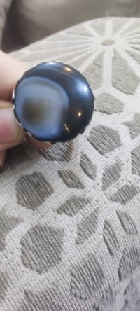 جزع يماني اسود • عقيق ازرق • نادر جدا