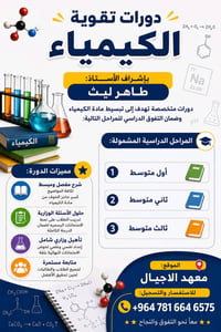 كيمياء • الصف الثالث متوسط • معهد الاجيال هيت
