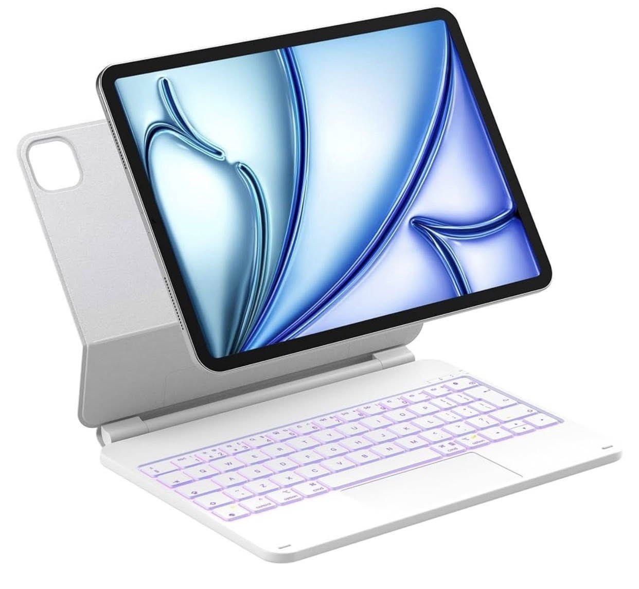 Strong Magnetic Attachment
يثبت الآيباد بالمغناطيس بقوة

✨ Aluminum Alloy Hinge
مفصل ألمنيوم قوي وناعم بالحركة

✨ Adjustable Angle (حتى 130°)
تقدر تغير زاوية الشاشة حسب راحتك

✨ Lightweight & Easy to Carry
وزنه تقريباً 617g خفيف وسهل تنقله

✨ Keyboard + Trackpad
كيبورد كامل ويا ماوس باد مثل الماكبوك

السعر8


**إذا كنت صاحب هذا الإعلان وتريد حذفه لأي سبب، رجاءا أرسل رسالة إلى الدعم الفني**