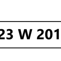 لوحة سيارة • 23 W • حلبجة