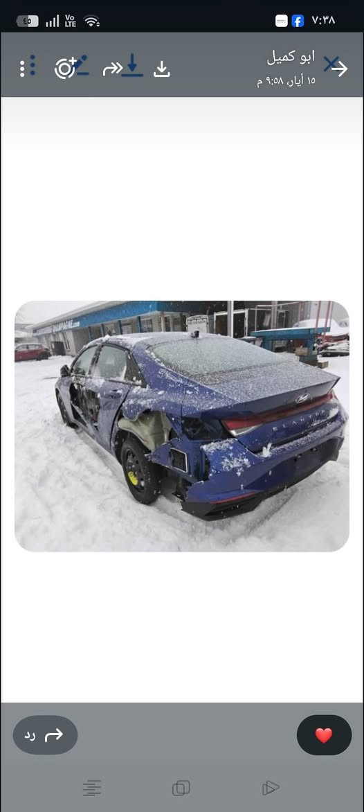 🚘 للبيع هيونداي إلنترا  2023 وارد امريكي كندي دخول جديد  المنفيس موجود بالمنشور
▪️ الموديل: ٢٠٢٣
▪️ المحرك:  ( 2000  ) 
▪️ اقتصادية جداً بالوقود 

المواصفات: تبريد ثلج 
✅ كاميرا خلفية
✅ تدفئة مقاعد 
✅ تشغيل بصمة (Push Start)
✅ دخول ذكي (Smart Key)
✅ مثبت سرعة
✅ تحذير النقطة العمياء
✅ تحذير الخروج عن المسار مع المحافظة على المسار
✅ تحذير حركة المرور الخلفية
✅ حساسات وأنظمة أمان متطورة
✅ ماشية 26 الف كيلو متر 
✅ دوشمة كشنات
✅ اضائة led محيطية داخلية 
السيارة نظيفة جداً، استخدام شخصي، لا تحتاج أي مصروف، جاهزة للفحص بأي مكان 
حادثها بسيط وموضح بالمنشور اايرباك كامل سليم ، شرط الفحص. 
دخول جديد للعراق جديد ٢٠٢٥
شرط التحويل ثاني يوم
السعر 150 وبيه مجال اتصل وتدلل***********
