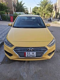 البيع هونداي اكسنت موديل 2019 بسمي مصفر غرامات او هيئه مكينه بيها تنقي...