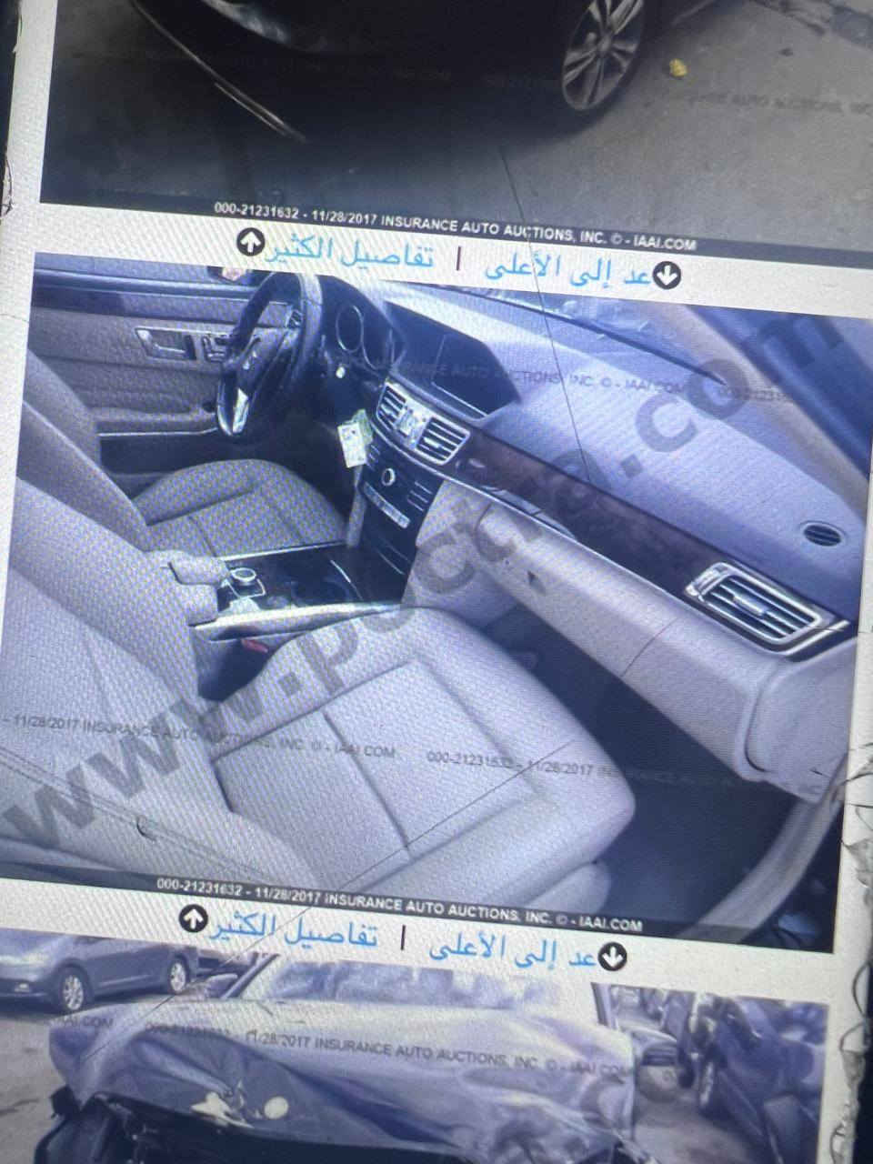 السلام وعليكم مارسيدس بنز E350 2016 حادثها موضح بالصوره السياره جاهزه من كلشي 6 سلندر مواصفاتها معروفه
السلام وعليكم مارسيدس بنز E350 2016 حادثها موضح بالصوره السياره جاهزه من كلشي 6 سلندر مواصفاتها معروفه
السعر 225 وبيها مجال
للاستفسار ***********
