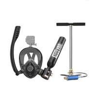 طقم غوص محمول • أسطوانة 0.5ل • قناع كامل الوجه