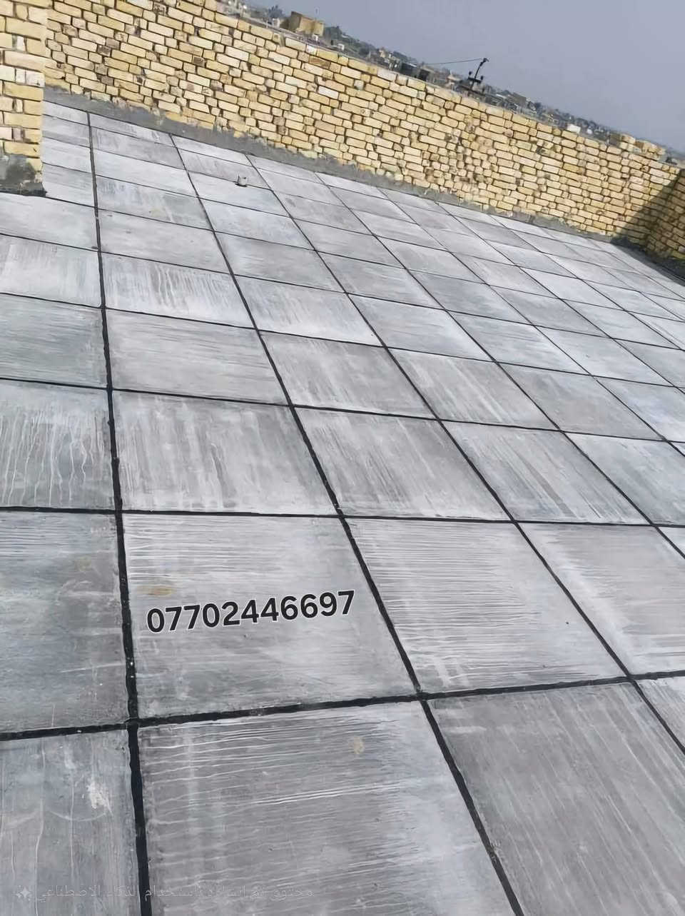 عمل درجه اولى 👍
احمي سطحك من الرطوبه مستعدون لتطبيك الشتايكر وتزفيت السطوح⛈️ وإعادة ماستك شغل ع الفحص للتواصل هذا رقمي 📲      واسط  ***********واتساب وخاص متواجد
