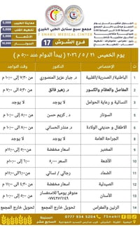 سبع سنابل الشرش • ٢١/٥/٢٠٢٦ • ٥م-١٠م