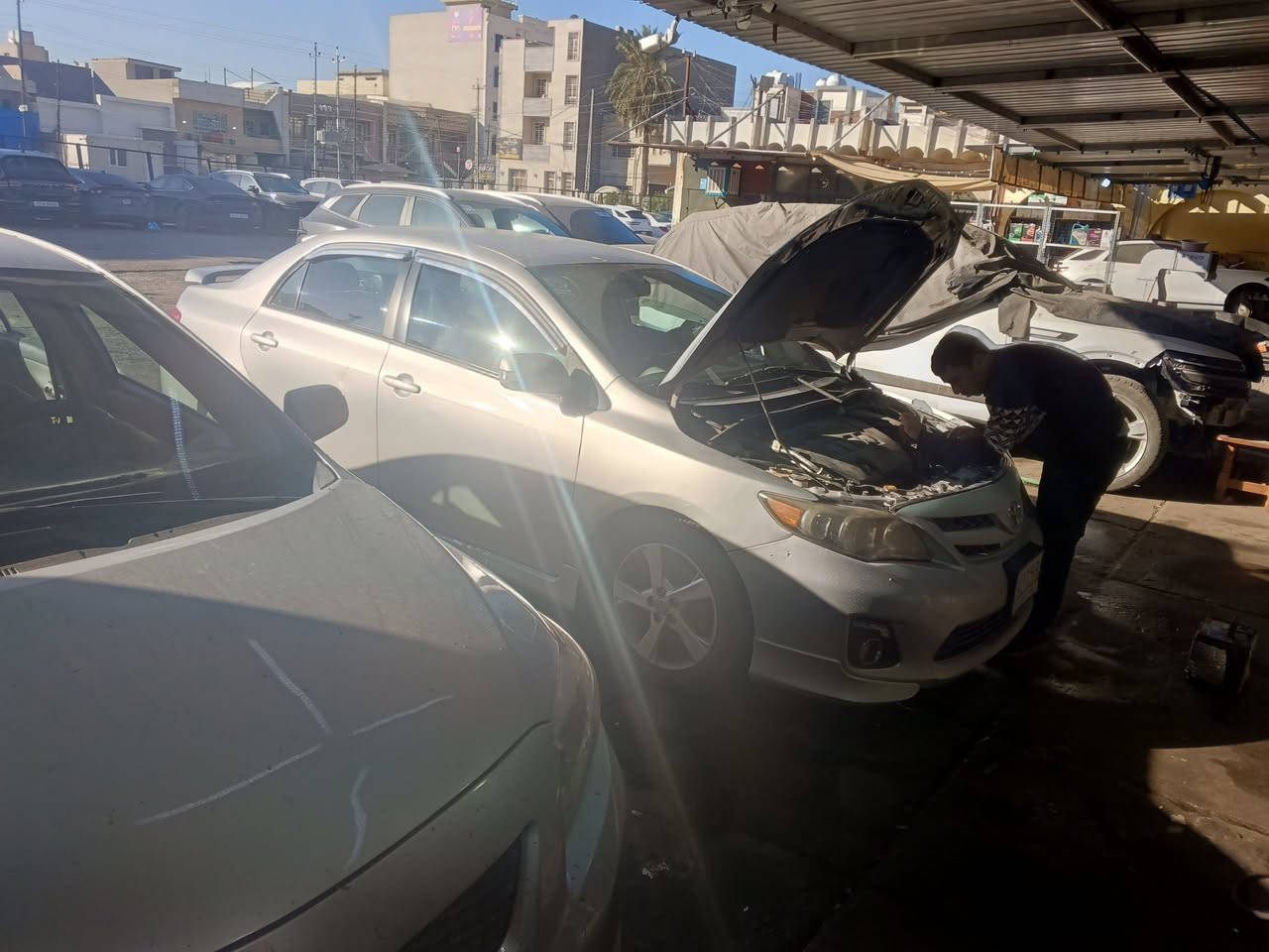 صباحكم عافية 
بغداد حي الجامعه مقابل جامع ملا حويش شارع كازينو الربيع خلف المصرف السوق الشعبي سابقا 
***********
