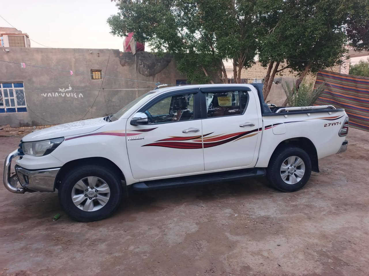 السلام عليكم
هايلوكس فورويل 2016 كويتي سياره جديدة كارتون مكفوله كفاله عامه من عده بارده بسيطه كلش شبر غير كفاله حته من رصعه حساسات خلفيه درع امامي كامره سياره وضع شركه حته اسبير مانزل  تبريد ثلج تدفئة شغاله محرك ما مفتوح رقمه مثنئ دولي سنويه مجدده لل 30 بسمي  مشروع وطني سعره 225 وبيه مجال مكان سياره الديوانيه الحمزه الشرقي الاستفسار انتصل 
***********
