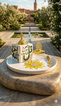 مبخرة • نقش مميز • رسم على الزجاج