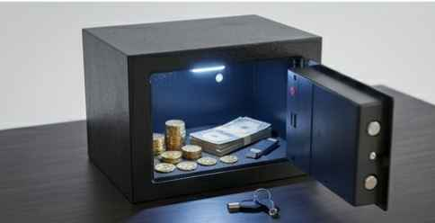 السعر ٢٥ الف والتوصيل ٥ الف لجميع محتفضات العراق
واتساب ***********

صندوق الأمانات الإلكتروني T-17 هو خزنة 

منزلية مدمجة مصممة لحماية ممتلكاتك الثمينة مثل النقود والمجوهرات والوثائق المهمة. يتميز هذا الصندوق بنظام قفل مزدوج لتعزيز الأمان. 
الميزات والمواصفات الرئيسية
الأمان: يوفر الصندوق حماية ضد السرقة. يستخدم نظام قفل إلكتروني رقمي بالإضافة إلى مفاتيح تجاوز يدوية (طوارئ). يمكن ضبط رمز الأمان المكون من 3 إلى 8 أرقام وتغييره بسهولة.
المواد والتصميم: مصنوع من الفولاذ المتين والمقاوم للتآكل والصدأ. يتميز بلمسة نهائية خارجية مقاومة للخدش.
السعة والأبعاد:
السعة: 5 لتر أو 8 لتر (تختلف حسب التسمية التجارية).
الأبعاد الخارجية: حوالي 17 سم ارتفاع × 23 سم عرض × 17 سم عمق.
خيارات التركيب: يمكن تثبيته بمسامير في الحائط أو الأرضية لزيادة الأمان ومنع سرقته بالكامل، وتأتي البراغي متضمنة.
المحتويات: يتضمن الصندوق عادةً المفاتيح الاحتياطية وبراغي التثبيت وبطانات سجاد داخلية لحماية الأغراض. بغداد, العراق
