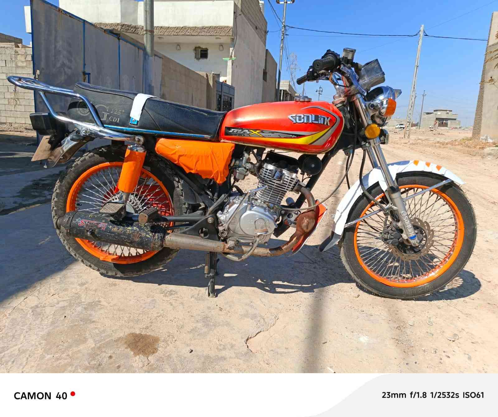 دراجه سونيك موديل 2023 منفس موجود كهربيات شغاله محرك كبس مامفتوح دراجه نضيفه السعر 500  بيهه مجال الشراي يدخل خاص او يتصل بل رقم ***********
