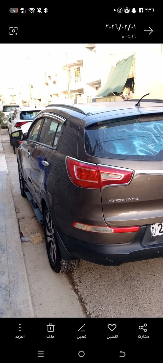 سلام عليكم كيا سبورتج لبيع موديل 2012سياره حلوه بسمي محرك 2000مكفوله من صبغ وضربه خليجي نورامه رقم اربيل جديد هزه جديد سيارة نضيفه السعر135بيه مجال مكان بغداد بياع تقاطع الدرويش رقم الهاتف ‏(‪***********‬‏) ***********
