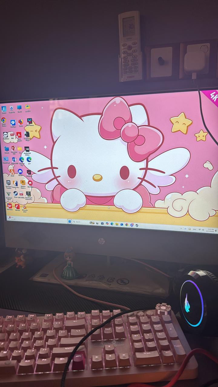 السلام عليكم حاسبة للبيع

•🖥️ معلومات الجهاز
DESKTOP-MVS9AQ :اسم الجهاز •
HP Pavilion All-in-One 24-kxOxx :الشركة /  •
.نوع الجهاز: كمبيوتر مكتبي الكل-في-واحد (All-in-One)

⚙️ المعالج (CPU)
• Intel Core i7-11700T
التردد الأساسي: 1.40  

🧠 الذاكرة (RAM)
• الحجم: GB 16.0 DDR4 :النوع .
MT/s 2933 :السرعة •

☸️ النظام
bit Operating System-64 :نوع النظام .
. المعالج: bit-64
 Windows 11 :نظام التشغيل •

☎️ التواصل : ‭0788 065 5999‬ 
رحمه الوالديك اذا مو شراح لاتتصل وتعبني 

السعر : 950 وبيها مجال بسيط
