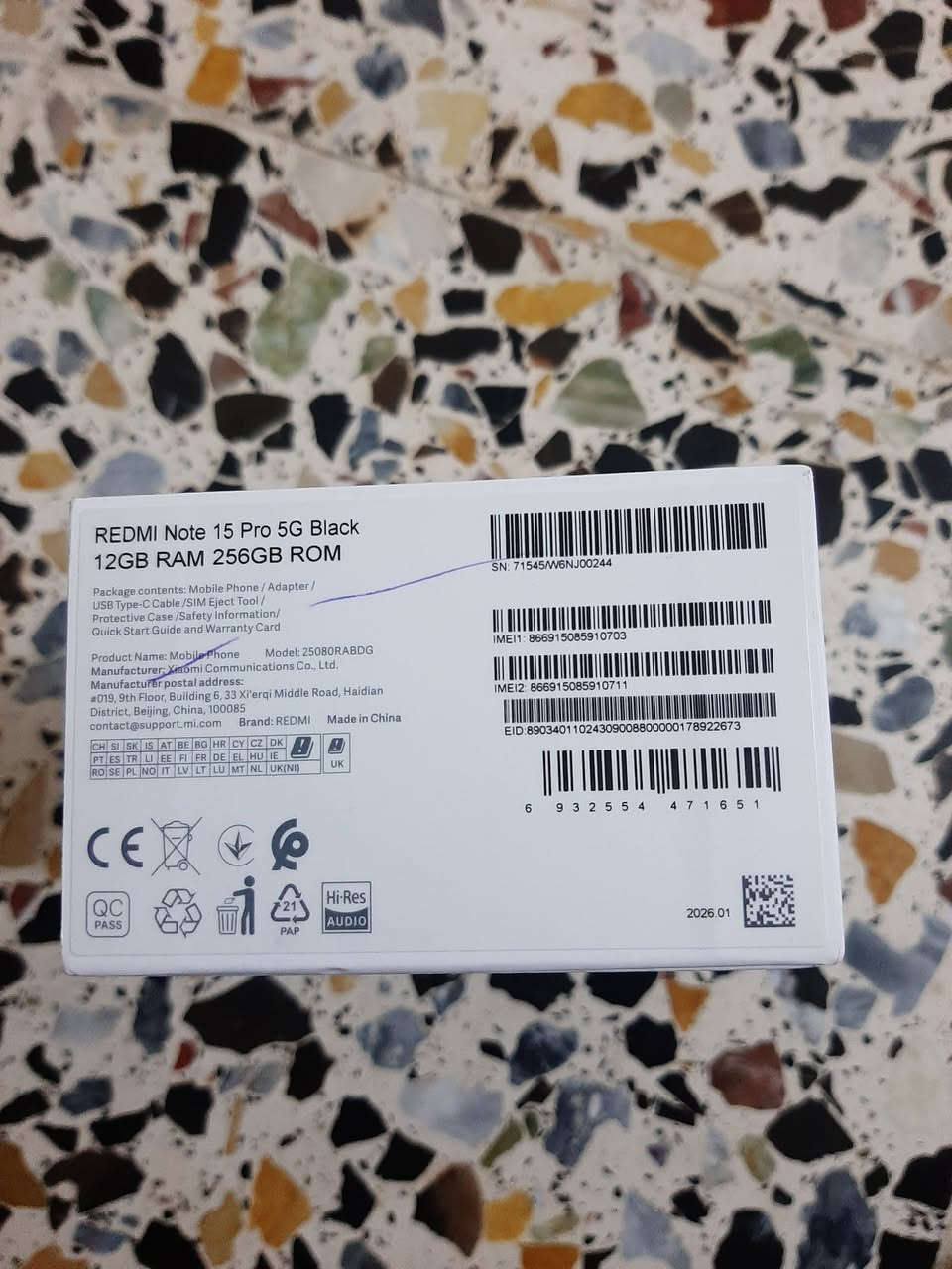 سلام عليكم REDMI Note 15 Pro 5G Blackجهاز للبيع نضيف صار شهر من مشتري سعر350قفل اني ماخذة 450 
لتواصل الاتصال على الرقم *********** مو شراي لتعبني ولا تدخل
