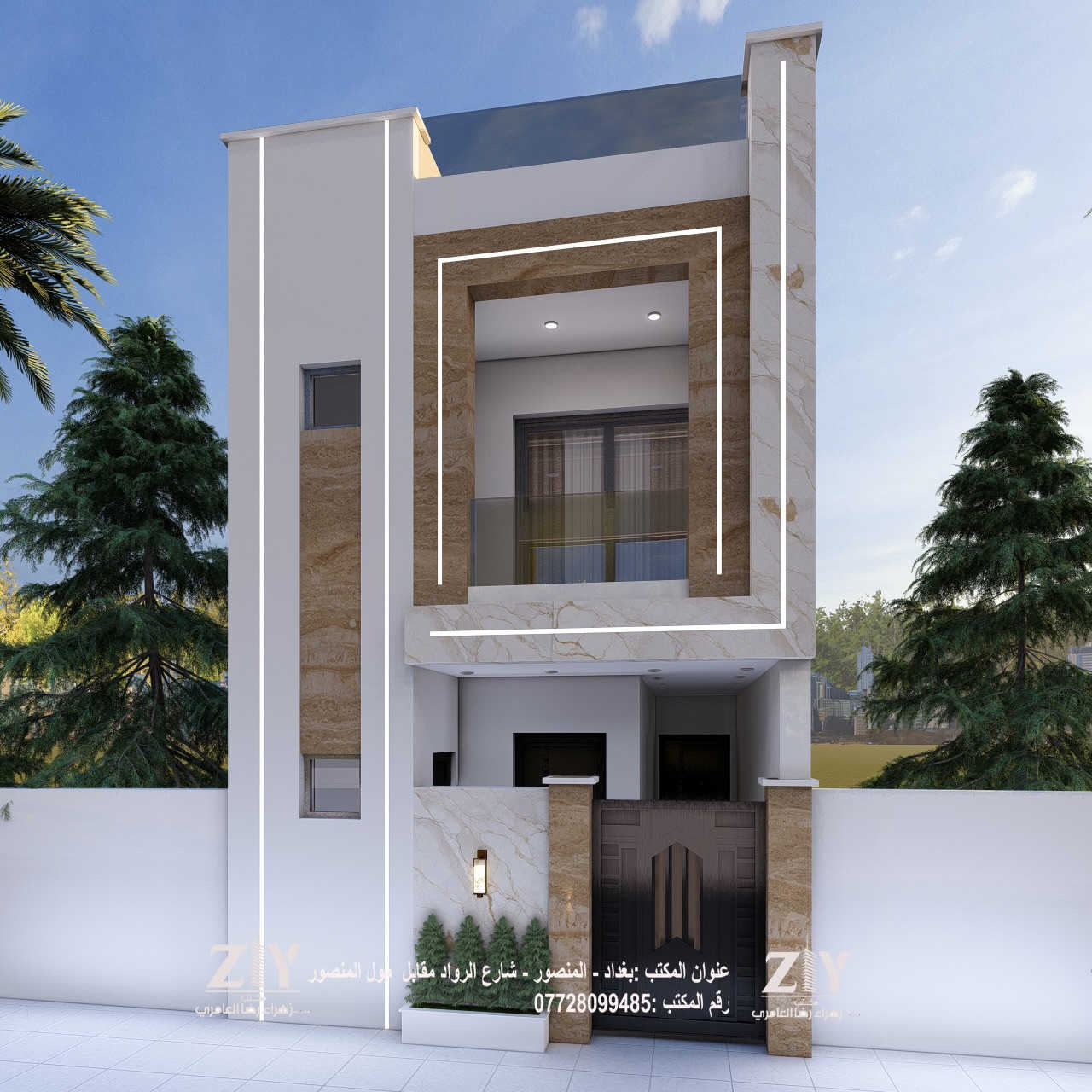 تصميم واجهة + طابق أول لمنزل منفذ بطابق واحد، تم تطويره ليكون طابقين بمساحة 100م² في النجف ✨  

الواجهة جاءت بطراز مودرن، مع دمج أنيق بين الصبغ ونوعين من البورسلين ليعطي تباين عصري ولمسة فخامة هادئة 👌  

تم التركيز على تحقيق توازن بين الشكل الجمالي والوظيفة العملية، بحيث يكون التصميم مريح للساكن ويعكس ذوق راقي بكل تفاصيله  

📍 لطلب التصاميم من كافة المحافظات:  
📞 واتساب: ***********  

📍 زورونا في بغداد – المنصور – شارع الرواد  
مقابل مول المنصور – بناية المنصور رويال – الطابق الثاني  
رقم المكتب C14 (مقابل المصعد)  

تصميم يجمع بين الوظيفة والجمال… وهذا هو الفرق الحقيقي 💡  

#تصميم_معماري #واجهات_مودرن #هندسة #تصاميم_بيوت #ديكور_منزلك
