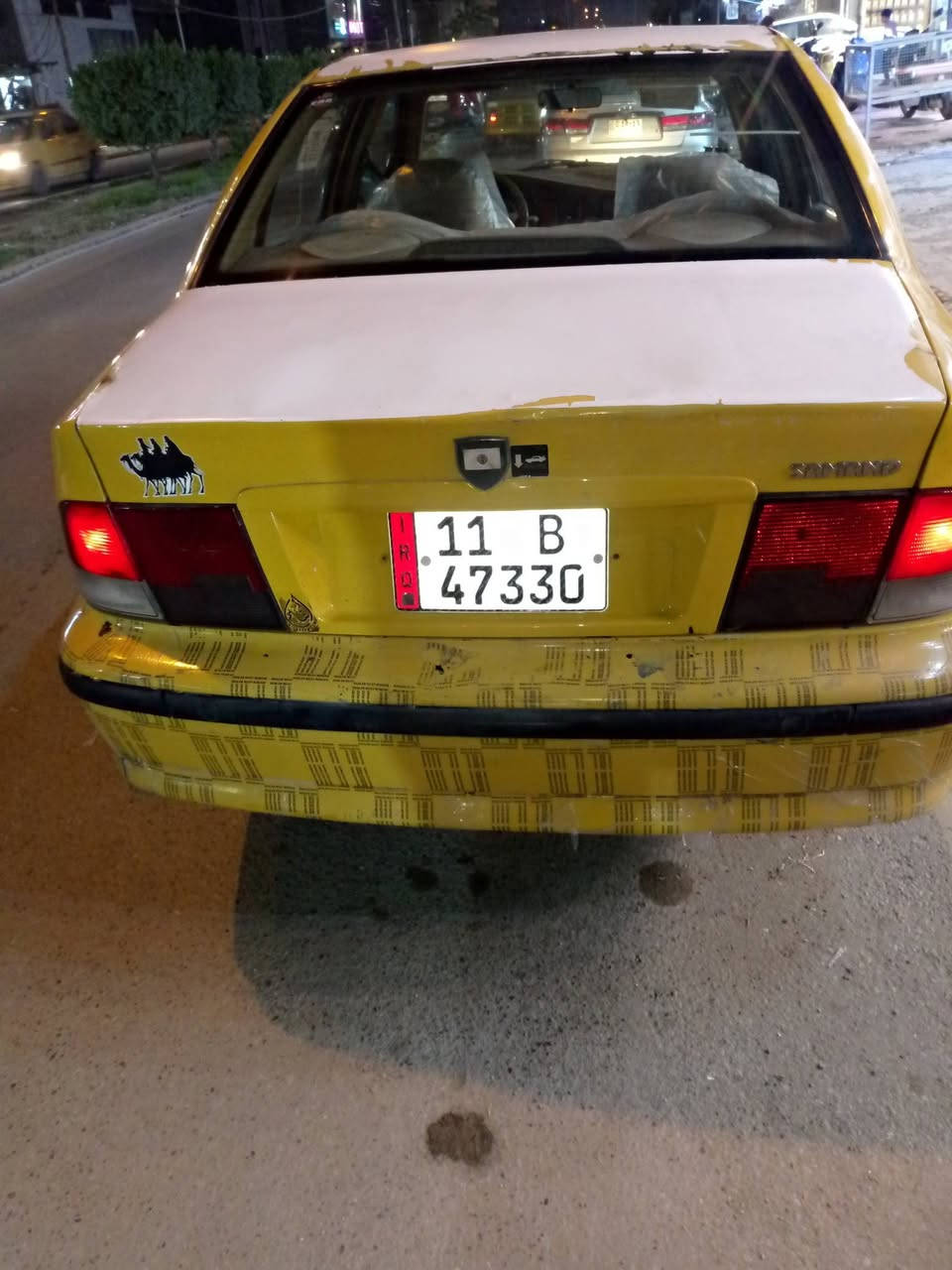 السلام عليكم ورحمه الله وبركاته سمند للبيع موديل 2011 سياره نضيفه كلش رقم انكليزي مصفر هيأه وغرامة السعر 35 وبيه مجال بصيط رقم الهاتف اتصال ***********3 رقم الواتساب ***********
