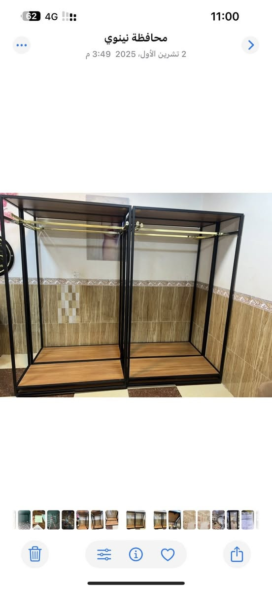 السلام عليكم 
للبيع
 استاندات جديد مستخدم شهرين 
عدد( 4 )قطع كل ستاند ارتفاعة مترين عرض متر و20 سم ( سعر القطعه 250 الف)
ملاحظة ملكانات ماعندي   
للاستفسار ***********
***********
