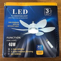 مروحة سقف LED • تصميم توليب • توصيل بغداد