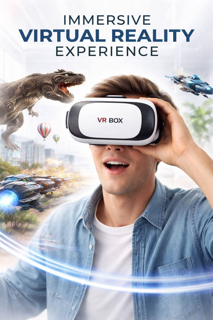 🎮🕶️ نظارة VR BOX للواقع الافتراضي 🌌
 • رؤية ثلاثية الأبعاد واضحة 👀
 • تعمل على كل الأجهزة 📱💻
 • استمتع بالألعاب، أفلام الرعب، ومسلسلات 360° 🎬
 • سهلة الاستخدام ومريحة 😎

عيش المغامرة وكأنك فيها! 🚀سعر 25الف مع التوصيل


**إذا كنت صاحب هذا الإعلان وتريد حذفه لأي سبب، رجاءا أرسل رسالة إلى الدعم الفني**